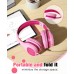KVIDIO Kids Headphones with Mic, Foldable Wired Child Headphones with Safe Volume Limited 85dB/94dB and HD Sound Sharing Fundtion, Durable Pink Headsets for Girls,iPad,PC,Cellphone,Online Class KVIDIO Kids Headphones with Mic, Foldable Wired Child Headphones with Safe Volume Limited 85dB/94dB and HD Sound Sharing Fundtion, Durable Pink Headsets for Girls,iPad,PC,Cellphone,Online Class