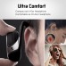 Small Bluetooth Headphones Wrap Around Head - Sports Wireless Headset with Built in Microphone and Crystal-Clear Sound, Foldable and Carried in The Purse, and 12-Hour Battery Life, Blue